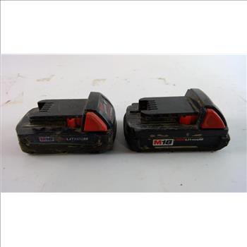 Milwaukee M18 Batteries, 2 Pieces