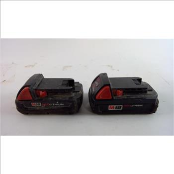 Milwaukee M18 Batteries, 2 Pieces