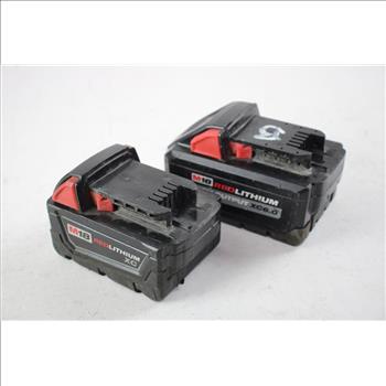 Milwaukee M18 Battery Pack, 2 Pieces