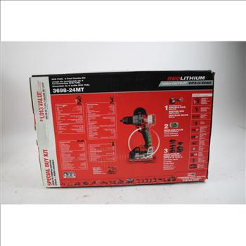 Milwaukee M18 FUEL 18V Cordless Combo Kit (4-Tool) With Batteries, Charger, Tool Bag