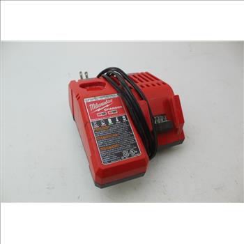 Milwaukee M18 Red Lithium Batteries And Charger: 4 Items