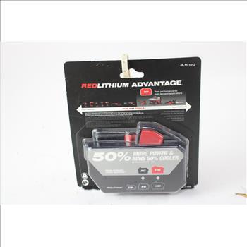 Milwaukee M18 Red Lithium Battery, 48-11-1812