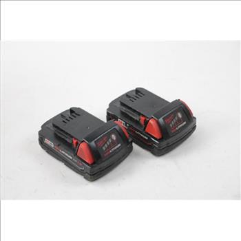Milwaukee M18 Red Lithium Battery And Milwaukee 1.5AH Battery Pack