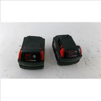 Milwaukee M18 RED LITHIUM XC Extended Capacity Batteries, 2 Pieces