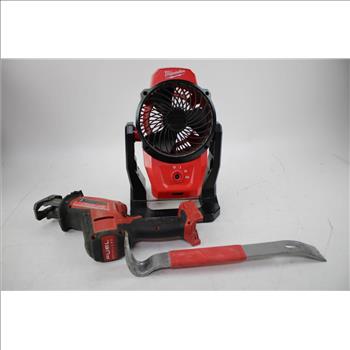 Milwaukee Multi-Tool, Hackzall Saw, Drill Bits, Jobsite Fan, And More