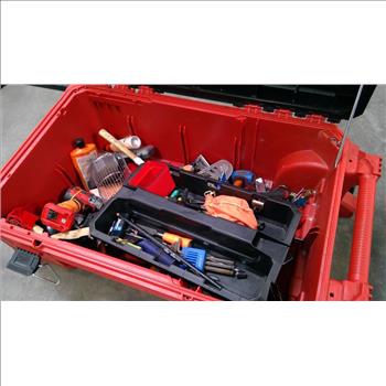 Milwaukee Packout Rolling Tool Chest With Mixed Tool Lot