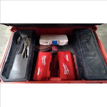 Milwaukee Packout Stackable Tool Box With Mixed Tools - Drill Bits, Hex Keys, And More