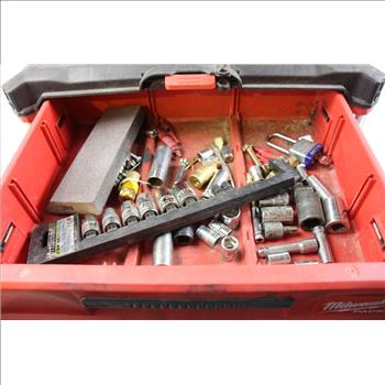 Milwaukee Packout Tool Box With Assorted Tools