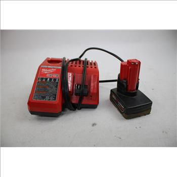 Milwaukee Reciprocating Saw, Battery Charger, XC4.0 Battery, 3 Pieces