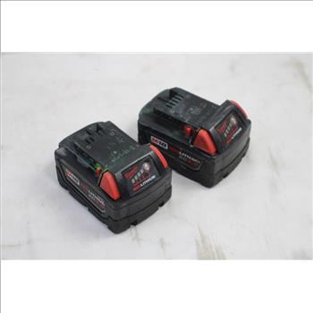 Milwaukee Red Lithium Batteries (2)