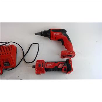 Milwaukee Screwgun And Cut Out Tool, 2 Pieces