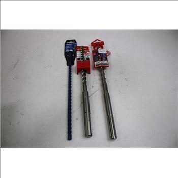 Milwaukee Solid Carbide Drill Bits, Powers Wedge-Bit, Bosch Hammer Drill Bit, 6 Pieces