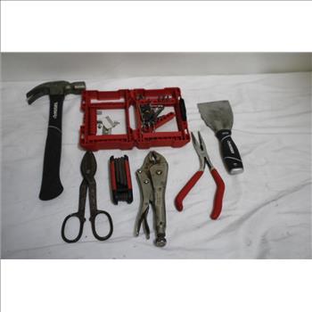 Milwaukee Tool BAg With Bit Kit, Hammer, And More