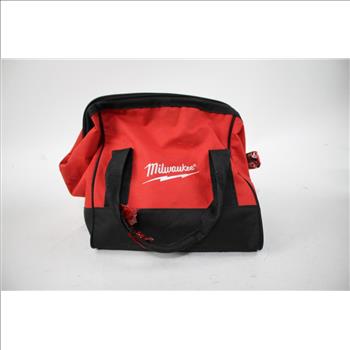 Milwaukee Tool Bag With Shockwave Impact Duty, Screwdriver, Locking Pliers, & Drill Bits 6 Pieces