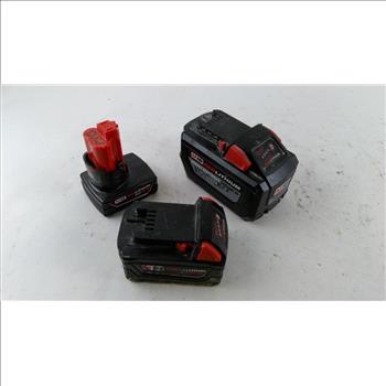 Milwaukee Tool Batteries 3 Pieces