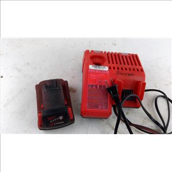 Milwaukee Tool Battery Charger W/ Battery