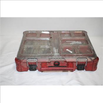 Milwaukee Tool Box With Wrench, Attachment, And More
