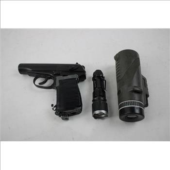 Milwaukee Utility Knife, Makarov Air Pistol, Frost Cutlery Knife, And More, 8 Pieces