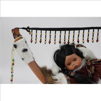 Minature Hammock With Native Doll