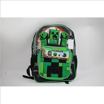 Minecraft Backpack, Airpods, And Armitron Digital Watch, 4 Pieces
