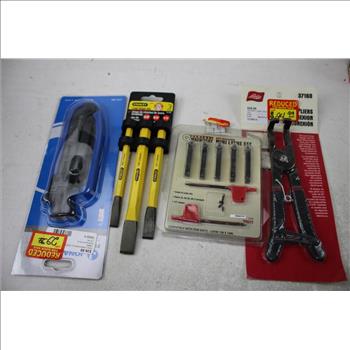 Mini Lathe Set, Pro-Doweling Kit, Chisel Set, Connect Pliers, And More, 7 Pieces