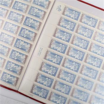 Mint Sheet File Book Of US Stamps, 1000+ Pieces