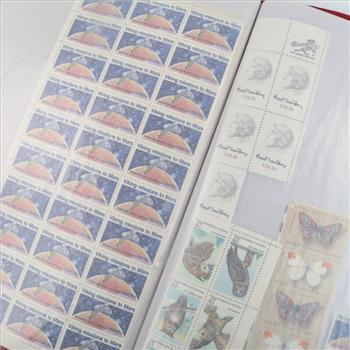 Mint Sheet File Book Of US Stamps, 1000+ Pieces