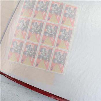 Mint Sheet File Book Of US Stamps, 1000+ Pieces
