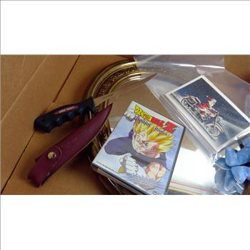 Mirror, Beanie Baby 1999 Holiday Teddy, Sunglasses, Eagle Claw Knife, And More