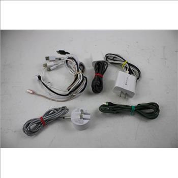 Misc Charging Blocks And Cables Lot