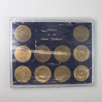 Missions Of The Orbiter Challenger Coin Set