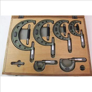 Mitutoyo Micrometer Set, 6 Pieces