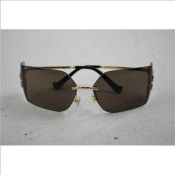 MIU MIU Gold Frame Grey Lens Runway Sunglasses