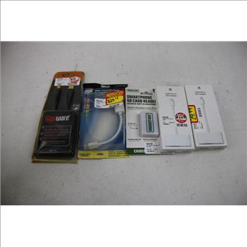 Mixed Adaptors, Smartphone SD Card Reader, And More, 14 Pieces