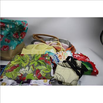 Mixed Bags Bulk Lot, 10 Pieces With Full Ultra Soft Fitted Sheet