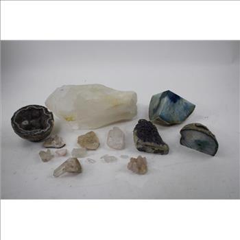 Mixed Crystals Lot, 22 Pieces