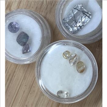 Mixed Faceted Loose Jewelry Craft Stones, 8 Stones