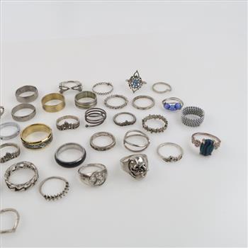 Mixed Fashion Rings, 30+ Pieces