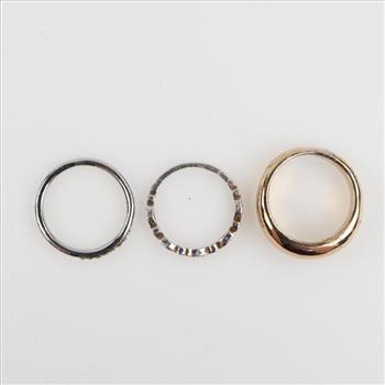 Mixed Jewelry, 3 Rings (Including 1 Silver )
