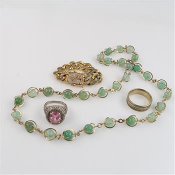 Mixed Jewelry, 4 Pieces (1 Silver Ring)