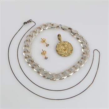 Mixed Jewelry, 4+ Pieces ( Including Silver Necklace)