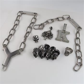 Mixed Jewelry, 6 Pieces - 1+ Lbs