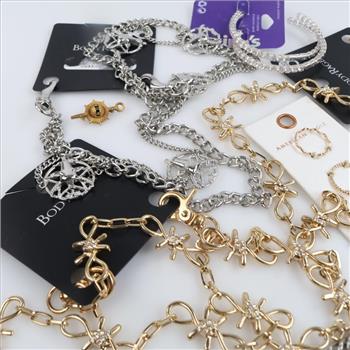 Mixed Jewelry, 7 Pieces, Includes Claires, American Eagle, Body Rage