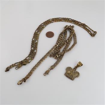 Mixed Jewelry And Foreign Currency , 4 Pieces