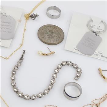 Mixed Jewelry And Token, 11+6 Pieces