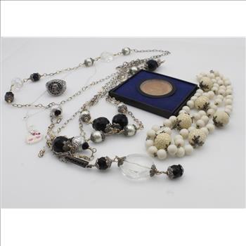 Mixed Jewelry And Token, 4+ Pieces