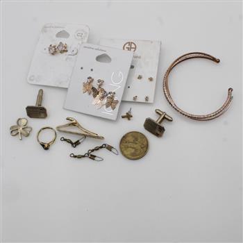Mixed Jewelry And Token, 7+ Pieces