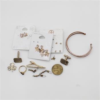 Mixed Jewelry And Token, 7+ Pieces