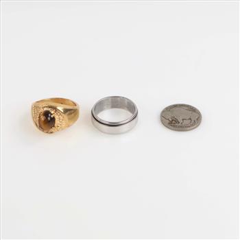 Mixed Jewelry And US Buffalo Nickel, 3 Pieces