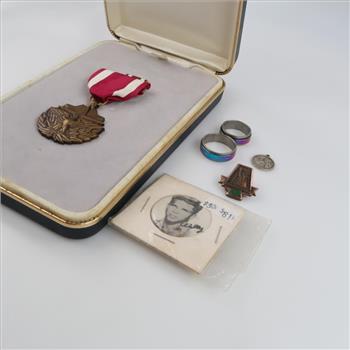 Mixed Jewelry And US Medal, 5+ Pieces
